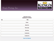 Tablet Screenshot of kingspavinginc.us